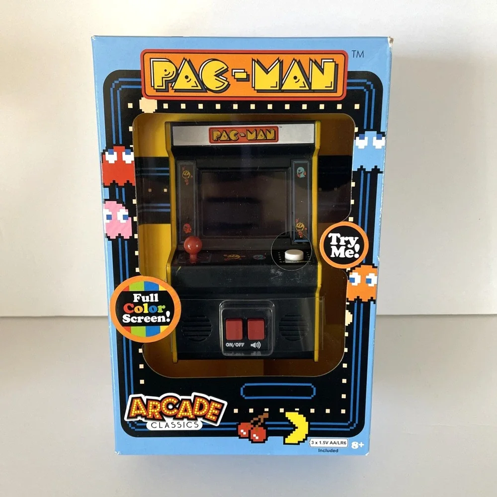 Pac-Man Arcade Classics Retro Mini Arcade Game Full Color Screen